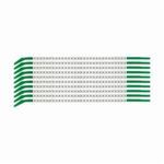 Brady® SCN09-0 Clip-Sleeve™ SCN Pre-Printed Wire Marker, 0.098 to 0.11 in Wire, 0 Legend, Black Legend, White Marker, Nylon