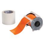 Brady® GlobalMark® ToughStripe® 142176 Floor Marking Tape, 100 ft L x 4 in W, Orange, B-483 Polyester