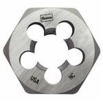 Irwin® Hanson® 9444 Flat Threading Hexagon Die, Measurement System: Imperial, 1/2-13 Thread, UNC Thread, High Carbon Steel