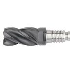 Kennametal® Duo-Lock™ UKDV0750Y4CU HARVI™ UKDV Center Cutting High Performance Modular Square End Mill, 3/4 in Diameter Cutter, 0.73 in Length of Cut, 4 Flutes, 69 mm OAL, AlTiN Coated
