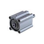SMC® CQ2WB40-5DZ CQ2 Compact Cylinder, 40 mm Cylinder Bore, 5 mm L Stroke, 739 N Push, 880 N Pull Max Force, Double Acting Cylinder Action, Through Hole Mounting