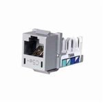 PREMISE WIRING XCELERATOR™ HXJ5EGY25 Universal UTP Jack Insert, Cat 5e Module, Keystone Mounting, 1 Ports, Thermoplastic