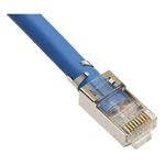 Platinum Tools® 106190 Shielded Modular Connector With Liner, RJ45 Connector, 24 to 22 AWG Cable, Solid Copper Cable, Category: Cat 6a, 8 Contacts