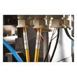 Brady® BMP® 61 BMP® 71 TLS 2200® TLS-PC Link™ PermaSleeve® PSPT-375-2-BK-R Single Sided Wire Marker Sleeve, 2 in W, 12 to 4 AWG Wire, B-342 Polyolefin