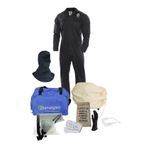 ArcGuard® KIT2CV11BLG08 Standard Arc Flash Kit, UltraSoft®, Hazard Risk Category (HRC): 2, Hood/Face Shield Max Arc Flash Protection: 12 cal/sq-cm, Garment Max Arc Flash Protection: 12 cal/sq-cm, ASTM 1506-10a, Coverall Garment, L Garment, SZ 8 Gloves