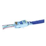 Platinum Tools® 100023C Cat 5e/6 Shielded Telecom Connector With External Ground, EZ-RJ45 Module