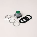 Allen-Bradley 800T-A1H 800T PB, 30mm Momentary PB, Flush Head PB, Flush Head, Green, Std, Std, Green, No Guards on Terminals, 1 NO 1 NC Std Contacts, 1 NO 1 NC Std Contacts, 1 NO 1 NC Std Contacts, 3 NO 3 NC Std Contacts, Device w/ Pkg