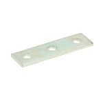 B-Line B141ZN Flat Splice Plate, 3 Holes, 5-3/8 in L x 1-5/8 in W x 1/4 in THK, Strip Steel