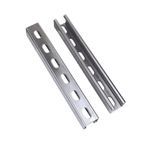 Gibson Stainless® 5000SH-304SS Slotted Hole Strut Channel, 1-5/8 x 1-5/8 in Slot, 0.1 in Thickness, 10 ft L