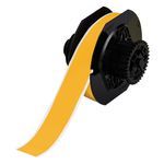 Brady® B30C-1125-569-YL Low Halide Printer Label, 100 ft H x 1-1/8 in W, Yellow Legend/Background, B-569 Polyester