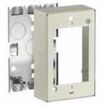 Bryant Electric HBL5747IV HBL500 1-Gang Shallow Switch and Receptacle Box, 2.82 in L x 1.38 in W x 4.54 in H, Steel, Ivory
