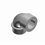 T&B® Industrial Fitting 4250 Non-Insulated Short Conduit Elbow, 1/2 in Trade, 90 deg, Malleable Iron