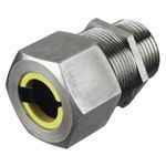 Wiring Device-Kellems SHC1037SS Form 3 Standard Cord Connector, 3/4 in Trade, 1 Conductor, Cable Openings: 0.63 to 0.75 in Dia, Stainless Steel, Zinc Plated/Machined