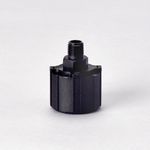Donaldson T.R.A.P.™ P567392 Mini Nylon Brather with Oil/Splash Containmment, 1/4" NPT Thread Size, 3 micron at 98% Efficiency, Maximum Flow: 3 cfm/85 lpm, 1.65 in OD, 2.11 in H, Nylon, Black