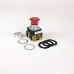 Rockwell Automation 800TC-FX6A5S Non-Illuminated Push-Pull Switch, 30.5 mm, 2NCLB Contact Configuration, Mushroom Head/Push/Pull Operator, Red