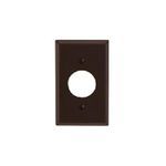 Leviton® 85004 Standard Wallplate, 1 Gang, 4-1/2 in H x 2-3/4 in W, Thermoset, Brown