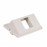 PREMISE WIRING iSTATION™ IM1KA15OW 1-Port Angled Unloaded AV Keystone Module, For Use With: Modular Plate Frames, Molded ABS, Office White