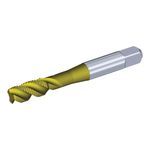 Kennametal® 4116861 Beyond™ T630 High Performance Spiral Flute Tap, Right Hand Cutting Direction, 5/8-11 Thread, Form C Semi-Bottoming Chamfer, Right Hand Flute Direction, 5 Flutes, PVD-TiCN-TiN Coated, HSS-E-PM, Cast Iron and Steel Material Application