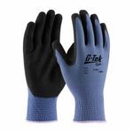 G-Tek® GP™ 34-500-XL Work Gloves, Coated Glove, Seamless Style, XL, Nitrile Palm, Nitrile, Blue/Black, Knit Wrist Cuff, Nitrile Coating, Resists: Abrasion, Cut, Puncture and Tear, Nylon Lining