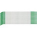 Brady® SCN09-4 Clip Sleeve™ Pre-Printed Wire Marking Sleeve, 0.098 to 0.11 in Wire, Nylon, 4 Legend