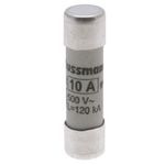 Bussmann C10G10 Cylindrical Low Voltage Fuse Link, 500 VAC, 10 A, For Use With CHM Series Class gG/gL Fuse Holder, Ceramic