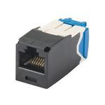 Panduit® CJ6X88TGBL-24 TX6A™ 8-Position 8-Wire TG Style Universal UTP Jack Module, Cat 6a/Mini-Com® Module, 1 Ports, ABS