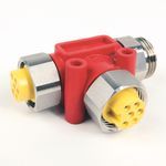 Allen-Bradley 898NS-653ST-NKF T Port: Stainless,  Controlled power,  Series,  6 input Port,  Red Overmold