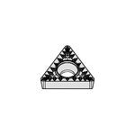 Kennametal® 5591904 Screw-On Turning Insert, TCMT Insert, 3251 Insert, Triangle Shape, Neutral Cutting Direction, Carbide, Manufacturer's Grade: KCM25B