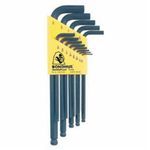 Bondhus® 10937 Long Key Set, Measurement System: Imperial, 13 Piece, 0.05 to 3/8 in Hex, L-Handle Handle, ProGuard™