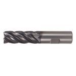 Kennametal® 3580863 HARVI™ II UCDE High Performance Corner Radius End Mill, 5/16 in Diameter Cutter, 3/4 in Length of Cut, 5 Flutes, 5/16 in Shank Diameter, 2-1/2 in OAL, PVD-AlTiN Coated