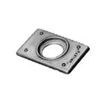 Appleton® FSK-1R-Z Cast Device Box Cover With Stainless Steel Screw, 4-9/16 in L x 2-13/16 in W, Receptacle Cover, Malleable Iron
