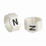 Brady® SCN45-N Clip Sleeve™ Pre-Printed Wire Marking Sleeve, 0.453 to 0.512 in Wire, Nylon, N Legend