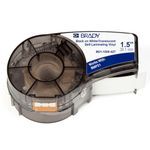 Brady® M21-1500-427 M Series Self-Laminating Label Cartridge, 14 ft L x 1-1/2 in W, Vinyl, Black/Translucent/White