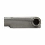 Crouse-Hinds Condulet® LR68 Type LR Conduit Body, 2 in Hub, 8, Feraloy® Iron Alloy, Electrogalvanized/Aluminum Acrylic Painted