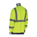 PIP® 313-1390B-LY/S Long Sleeve T-Shirt With 50+ UPF Sun Protection and Black Bottom Front, S, Hi-Vis Yellow, 100% Polyester, 27-1/2 in L