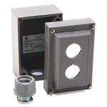 Rockwell Automation 800H-1HZ4R 1-Hole Pushbutton Enclosure, NEMA 4/4X/13, Glass Polyester