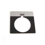 Rockwell Automation 800T Legend Plate,StandardHIGH, Package Quantity 1 ,Gray