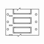 Brady® M71-375-1-342 PermaSleeve® 1-Sided Printable Wire Marking Sleeve, 0.125 to 0.32 in Wire, B-342 Polyolefin
