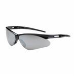 Bouton® 250-AN-10125 Anser™ Dual Lens Lightweight Unisex Protective Glasses, Anti-Scratch Lens Coating, Silver Mirror Lens, Semi-Rimless Frame, Black Frame, Nylon Frame, Polycarbonate Lens, Specifications Met: ANSI Z87.1