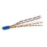 Hitachi Plus™ 30025-8-BL-2 Type CMP Cat 6 UTP Plenum Cable, 300 VAC, (4-Pair) 23 AWG Bare Copper Conductor, 1000 ft L
