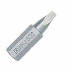 Irwin® 92203 1-Piece Insert Bit, #1 Square Recess Point, 1 in L, Industrial Grade S2 Steel