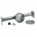 RACO® KWIK-BRACE™ 926 Fire-Resistant Heavy Duty Octagon Ceiling Box, Metallic, 15.5 cu-in Capacity, 3 Knockouts, 15.13 in L x 4.25 in W x 3.03 in H Dimensions