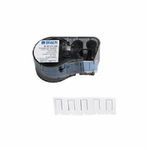 Brady® PermaSleeve® M-187-075-342 M Series 1-Sided Wire Marker Sleeve, 3/4 in L x 0.235 in W, Polyolefin, Black on White