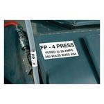Brady® GlobalMark® 113109 Cartridge Label, 100 ft H x 4 in W, White Legend/Background, B-595 Vinyl