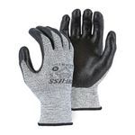 Majestic Glove 34-1560/M Cut-Less Cut-Resistant Gloves, M, Nitrile Coating, Dyneema®/Nylon/Spandex®, Long Knit Wrist Cuff, Resists: Abrasion, Cut, Puncture and Tear
