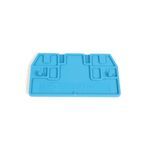 Rockwell Automation End Barrier, Blue, Qty. 50