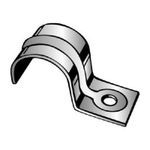 Minerallac Traditional® Jiffy Clip® 110 1-Hole Standard Conduit Strap, 5/16 in, For Use With 5/16 in Tubing, Steel, Pre-Galvanized