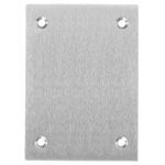 PREMISE WIRING SA3813 Blank Rectangular Floor Box Cover, 4.35 in L x 3.1 in W, For Use With Flush Floor Box, Aluminum