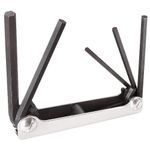 Klein® 70580 Key Set, Measurement System: Metric, 6 Piece, 3 to 10 mm Hex, Alloy Steel, Nickel Polished Chrome