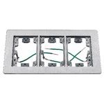 PREMISE WIRING SA3085W Rectangular Floor Flange, 11.34 in L x 6 in W, For Use With Flush Floor Box, Aluminum